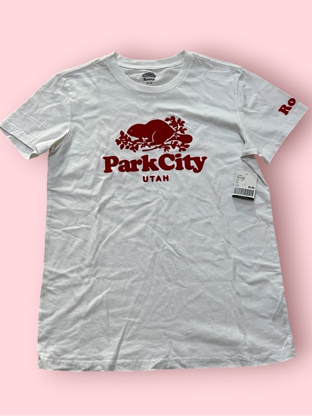 Roots Women’s White Tee (Park City Utah)